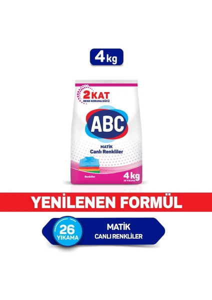 Abc Matik Toz Deterjan Color 4 kg