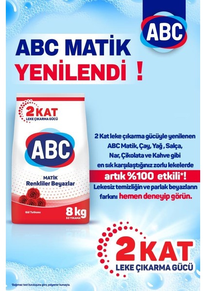 Matik Gül Tutkusu Toz Çamaşir Deterjani 8 kg