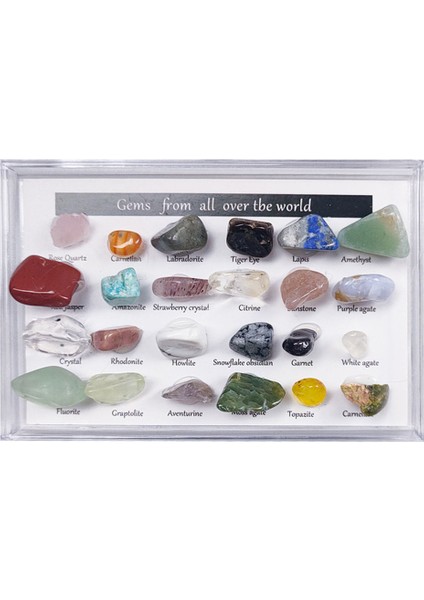 24 Adet Kaya Mineral Koleksiyonu Set (Yurt Dışından) fiyatları