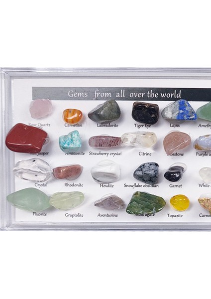 24 Adet Kaya Mineral Koleksiyonu Set (Yurt Dışından) modelleri