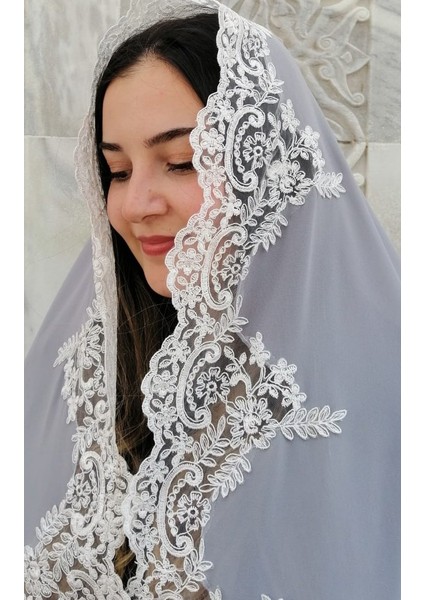 Mevlit Şalı Fransız Dantelli Mevlit Örtüsü ,şal,bebek Mevlidi