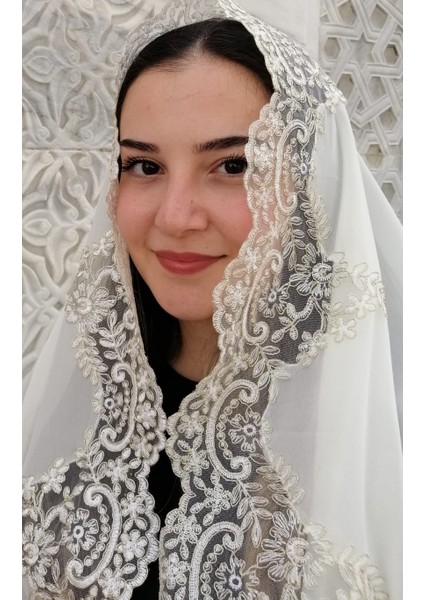 Mevlit Şalı Fransız Dantelli Mevlit Örtüsü ,şal,bebek Mevlidi