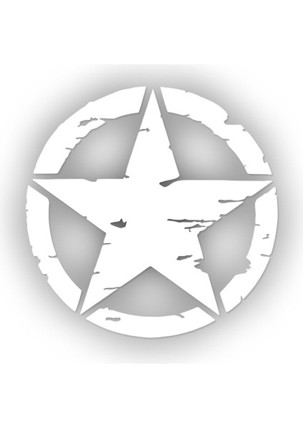 Army Star Sticker 10 x 10 cm