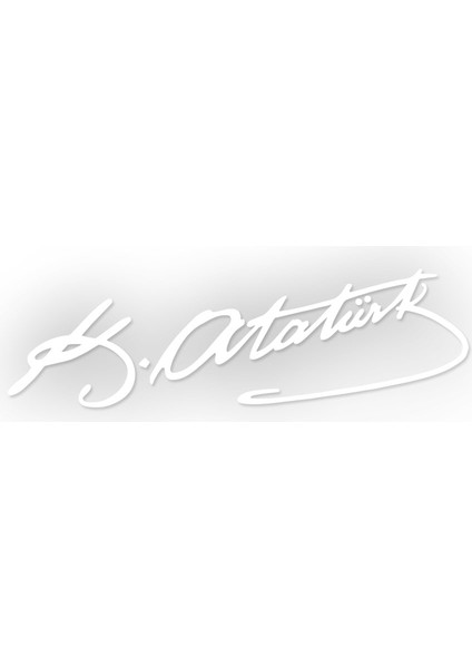 Atatürk İmza Sticker 25 x 7,5 cm