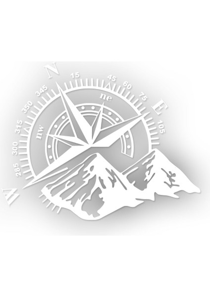 Pusula Off Road Sticker 20 x 16 cm