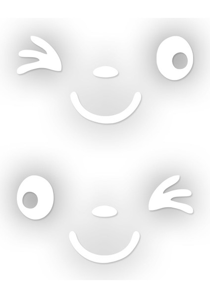 Güler Yüz Sticker 10 x 5 cm