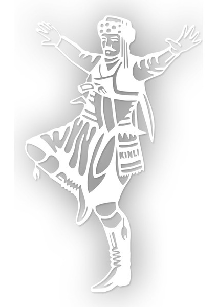 Zeybek Oynayan Adam Sticker 10 x 16 cm