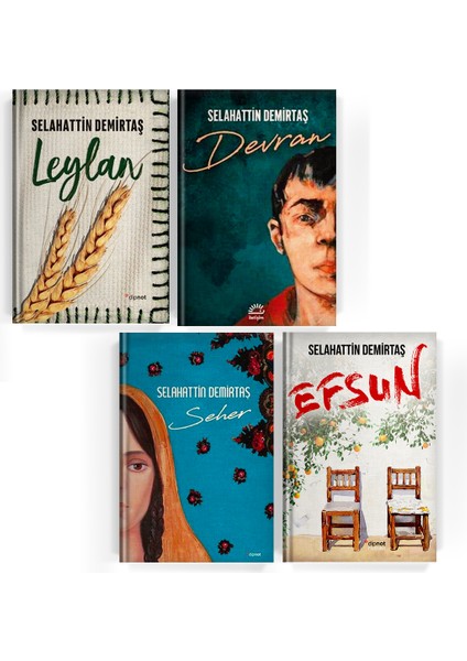 Efsun - Seher - Leylan - Devran Selahattin Demirtaş 4 Kitap Set