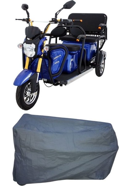 Kral Kr 53 Boss 5000 3 Kişilik Elektrikli Motosiklet Motor Koruma Brandası Ultra Dayanıklı