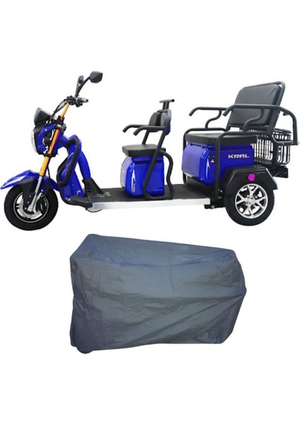 Kral Kr 53 Vanetta 5000 3 Kişilik Elektrikli Motosiklet Motor Koruma Brandası Ultra Dayanıklı