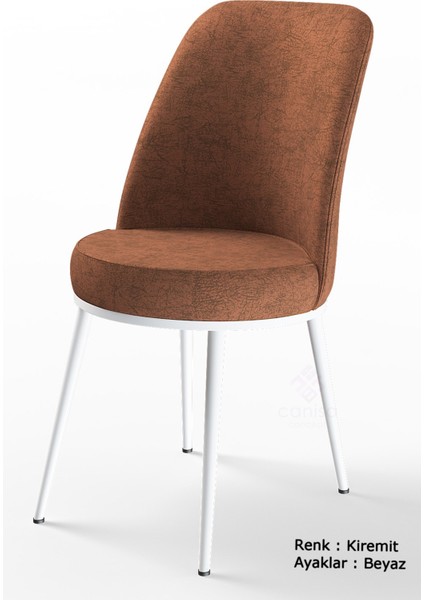 Concept Canisa Zen Serisi Açılabilir Mdf Beyaz Mermer Desen Mutfak Masa Takımı+6 Adet Sandalye (80 x 132 Cm) fırsatları