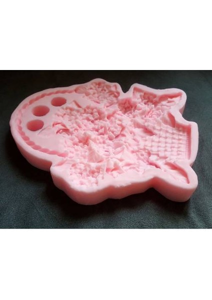 30 cm Dev Çiçek Sepeti Silikon Kalıp K-499