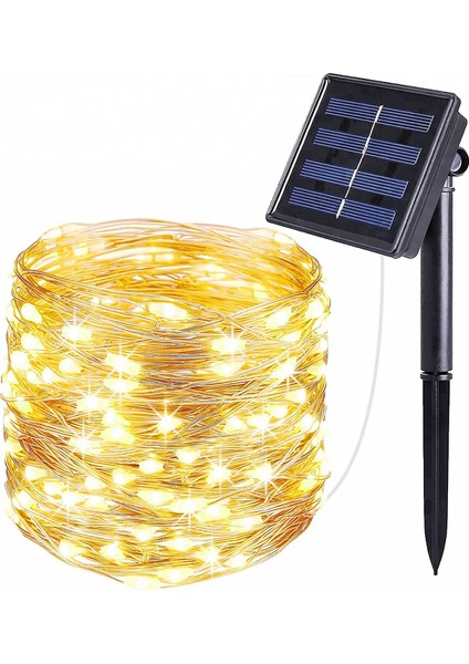 Güneş Enerjili Solar Peri LED Işık Dekoratif Bahçe Kamp Aydınlatma Dış Mekan