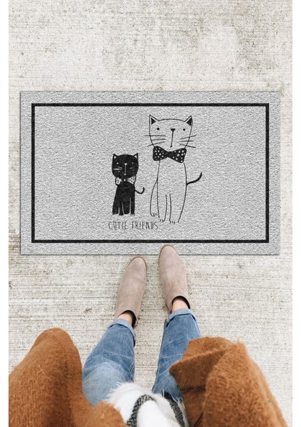 Kapı Önü Paspası Dekoratif Kapı Paspası Dış Mekân Paspas Ev Içi Paspası 45X70CM