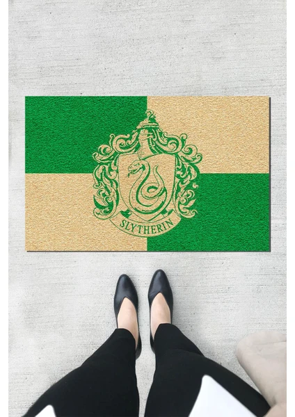 Buket Home Slytherin Kapı Önü Paspası Dekoratif Kapı Paspası Dış Mekân Paspas Ev Içi Paspası 45X70CM