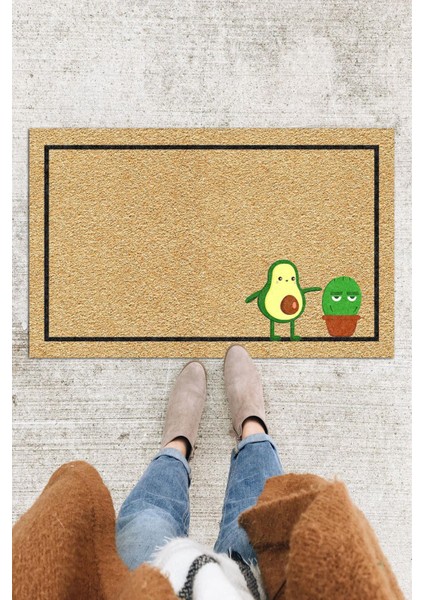 Kapı Önü Paspası Dekoratif Kapı Paspası Dış Mekân Paspas Ev Içi Paspası 45X70CM