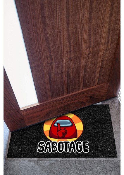 Sabotage Kapı Önü Paspası Dekoratif Kapı Paspası Dış Mekân Paspas Ev Içi Paspası 45X70CM