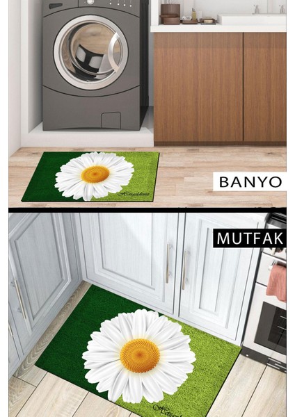 Papatya Kapı Önü Paspası Dekoratif Kapı Paspası Dış Mekân Paspas Ev Içi Paspası 45X70CM modelleri