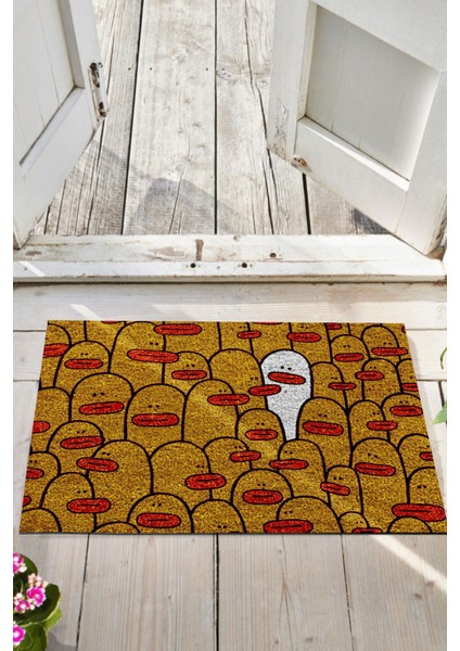 Kapı Önü Paspası Dekoratif Kapı Paspası Dış Mekân Paspas Ev Içi Paspası 45X70CM