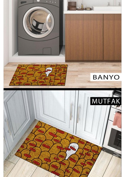 Kapı Önü Paspası Dekoratif Kapı Paspası Dış Mekân Paspas Ev Içi Paspası 45X70CM