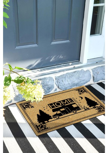 Karavan Kapı Önü Paspası Dekoratif Kapı Paspası Dış Mekân Paspas Ev Içi Paspası 45X70CM