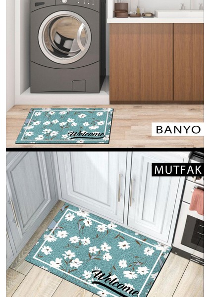 Kapı Önü Paspası Dekoratif Kapı Paspası Dış Mekân Paspas Ev Içi Paspası 45X70CM