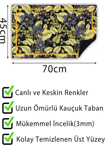 Kapı Önü Paspası Dekoratif Kapı Paspası Dış Mekân Paspas Ev Içi Paspası 45X70CM