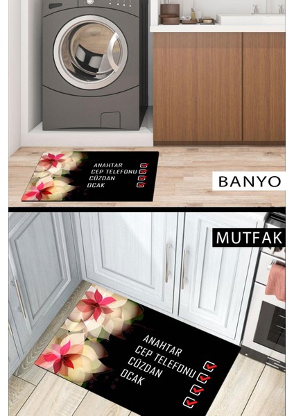 Kapı Önü Paspası Dekoratif Kapı Paspası Dış Mekân Paspas Ev Içi Paspası 45X70CM
