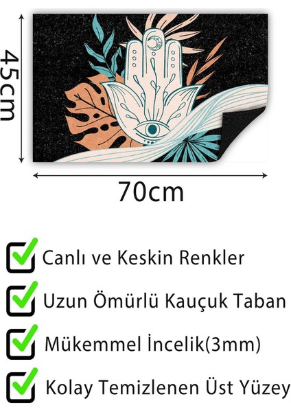 Kapı Önü Paspası Dekoratif Kapı Paspası Dış Mekân Paspas Ev Içi Paspası 45X70CM fırsatları