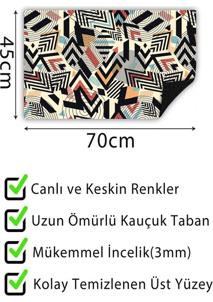 Kapı Önü Paspası Dekoratif Kapı Paspası Dış Mekân Paspas Ev Içi Paspası 45X70CM fırsatları