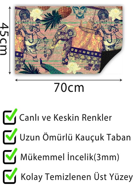 Kapı Önü Paspası Dekoratif Kapı Paspası Dış Mekân Paspas Ev Içi Paspası 45X70CM fırsatları