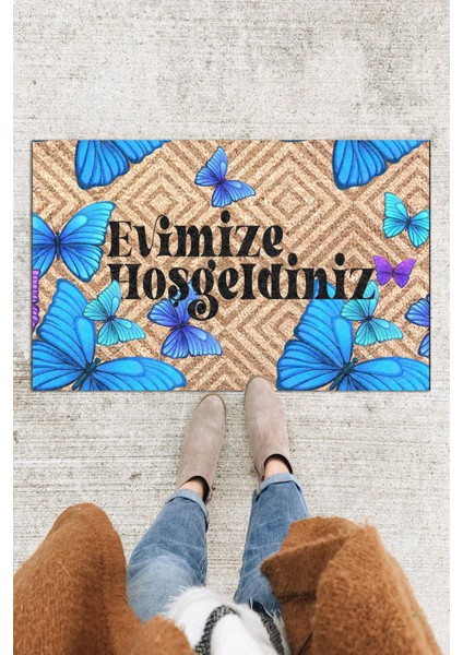Kapı Önü Paspası Dekoratif Kapı Paspası Dış Mekân Paspas Ev Içi Paspası 45X70CM
