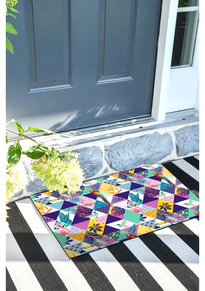 Kapı Önü Paspası Dekoratif Kapı Paspası Dış Mekân Paspas Ev Içi Paspası 45X70CM