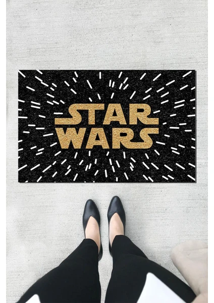 Buket Home Star Wars Kapı Önü Paspası Dekoratif Kapı Paspası Dış Mekân Paspas Ev Içi Paspası 45X70CM