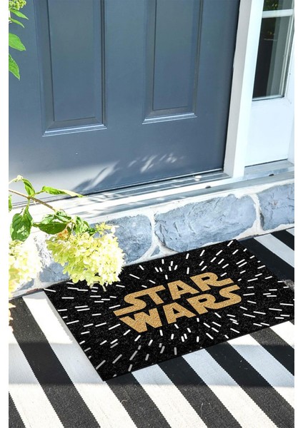 Buket Home Star Wars Kapı Önü Paspası Dekoratif Kapı Paspası Dış Mekân Paspas Ev Içi Paspası 45X70CM