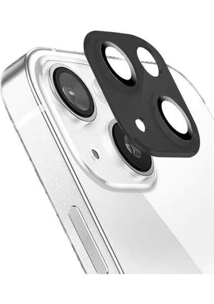 Nezih Case Apple iPhone 13 Uyumlu Kamera Lens Koruyucu Siyah