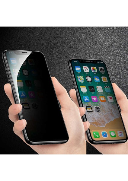 Apple iPhone 13 Pro Max Uyumlu Anti-Dust Privacy Temperli Ekran Koruyucu