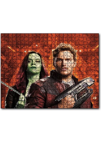 Cakapuzzle  Guardians Of The Galaxy Vol 2 Peter Quill Star   1000 Parça Puzzle Yapboz Mdf(Ahşap)