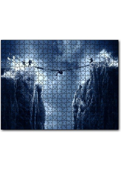 Cakapuzzle Everest Ölümcül Köprü ve Dağcılar 120 Parça Puzzle Yapboz Mdf (Ahşap)