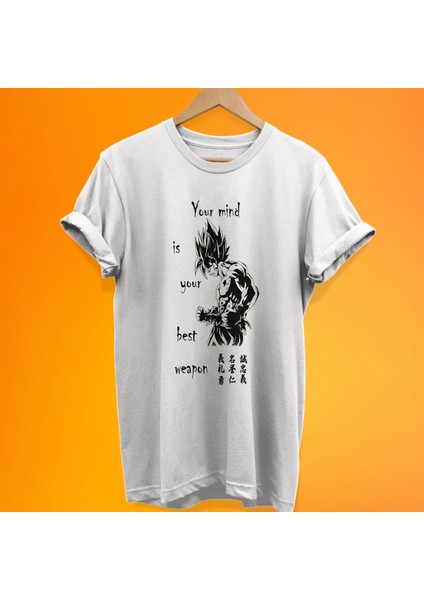 Dragon Ball Goku Baskılı %100 Pamuk Oversize T-Shirt Büyük Beden Tişört