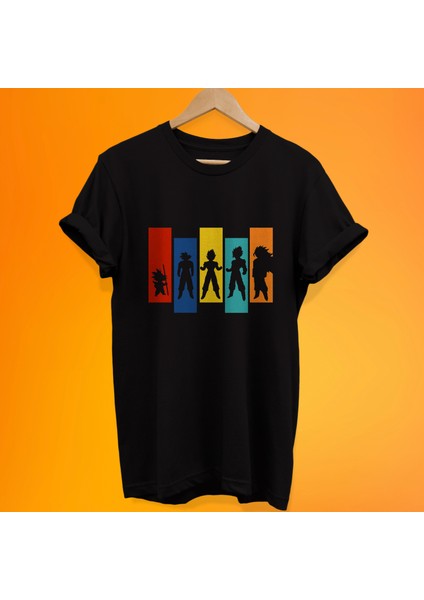 Dragon Ball Baskılı %100 Pamuk Oversize T-Shirt Büyük Beden Tişört