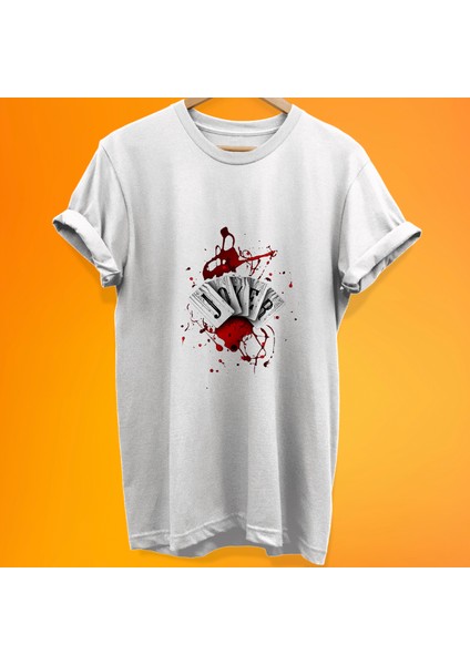 Joker Baskılı %100 Pamuk Oversize T-Shirt Büyük Beden Tişört
