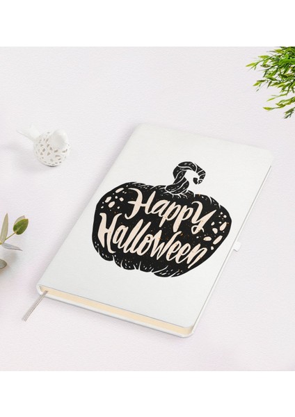 Gift Happy Halloween Tasarımlı Beyaz Defter-9