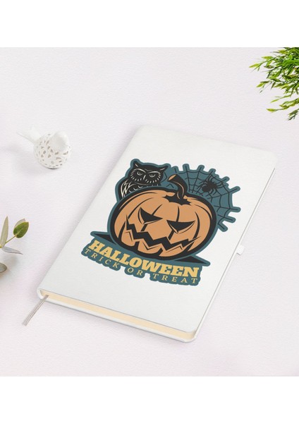 Gift Halloween Tasarımlı Beyaz Defter-2