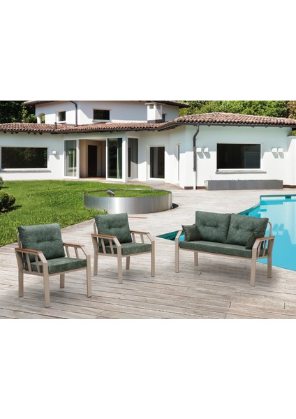 Bahçe Balkon Kafe Mobilyası 2+1+1