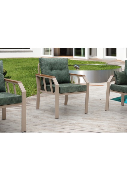Bahçe Balkon Kafe Mobilyası 2+1+1
