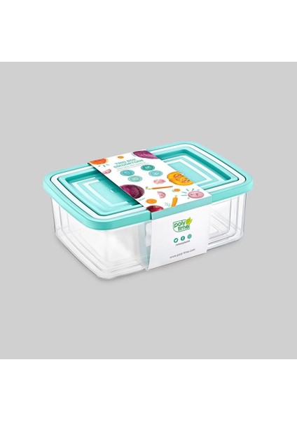 Poly Time Polytime Dikdörtgen 3 Lü Saklama Kabı E-482