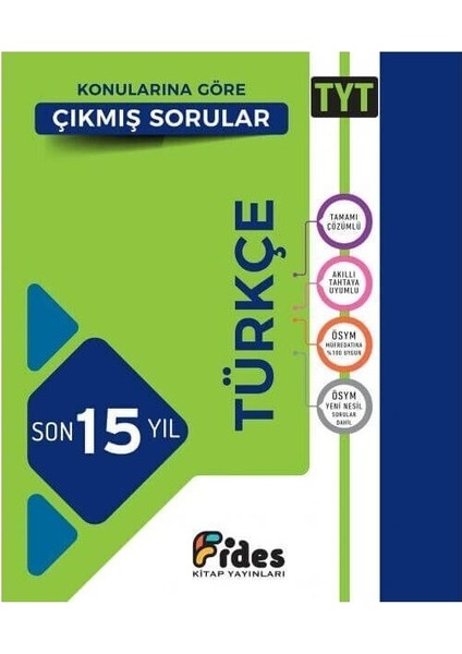 Fides Yayınları 2022 Tyt Türkçe Son 15 Yıl Konularına Göre Çıkmış Sorular