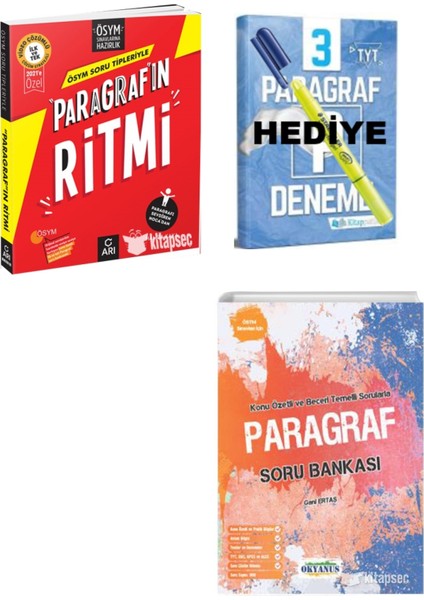 Arı Yayıncılık Paragrafın Ritmi + Okyanus Paragraf Sb Set (Paragraf Deneme ve Fosforlu Kalem )