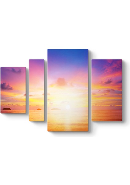 Mor Gün Batımı Tablosu